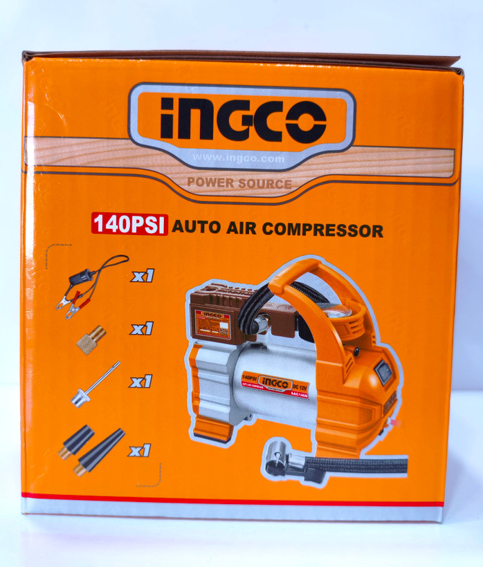 کمپرسور باد فندکی خودرو INGCO مدل AAC1408 - ۱۴۰ PSI