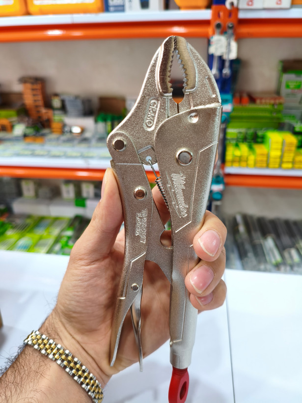 انبر قفلی ۱۰ اینچ میلواکی (Milwaukee) مدل TORQUE LOCK - فک منحنی، ساخت تایوان