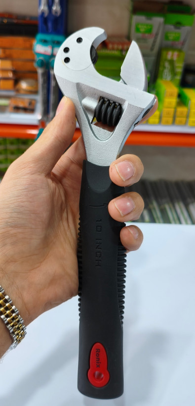 آچار فرانسه ۱۰ اینچ جغجغهای رونیکس مدل RH-2420 (سری Smart Jaw)