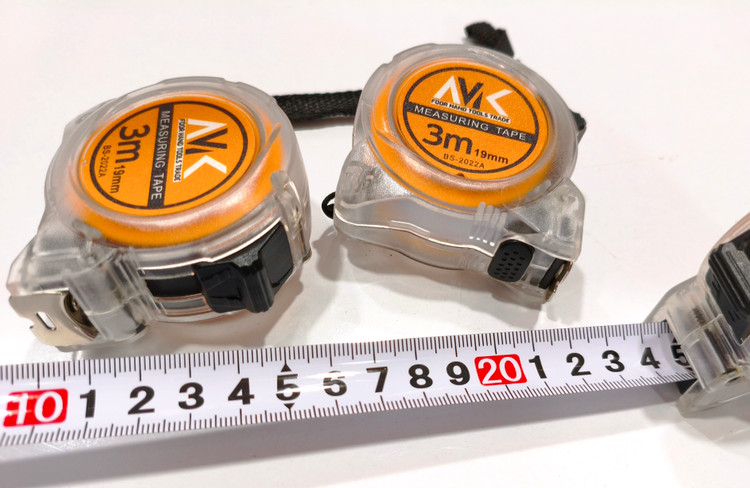 متر ۳ متری حرفهای AVK مدل BS-2022A (عرض ۱۹ میلیمتر - بدنه کریستالی مقاوم در برابر ضربه)
