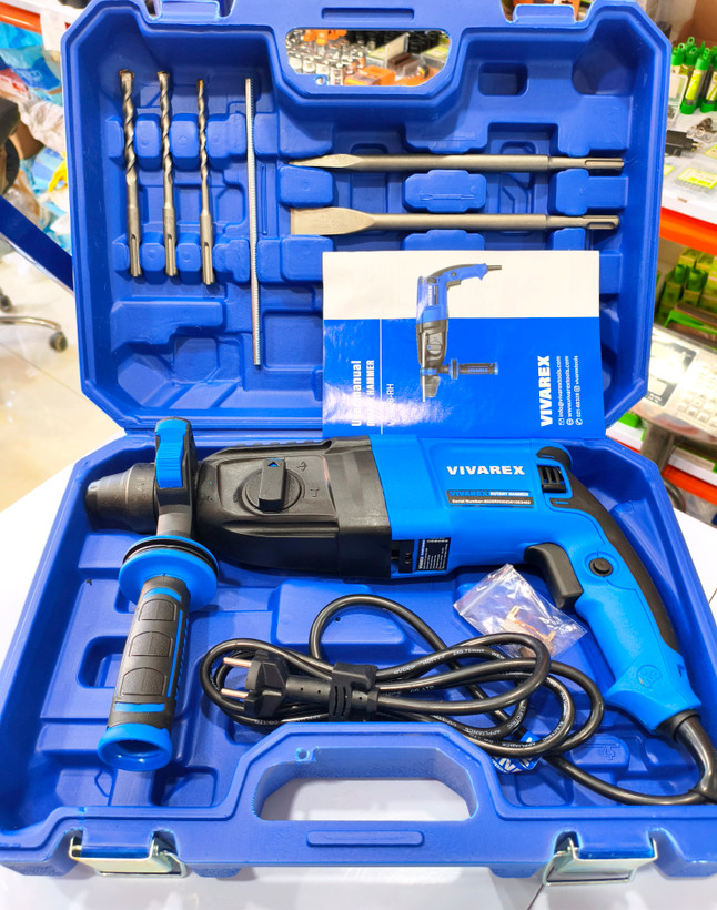 دریل بتن کن VIVAREX مدل VR8026-RH توان 800 وات SDS-Plus با 2.8 ژول