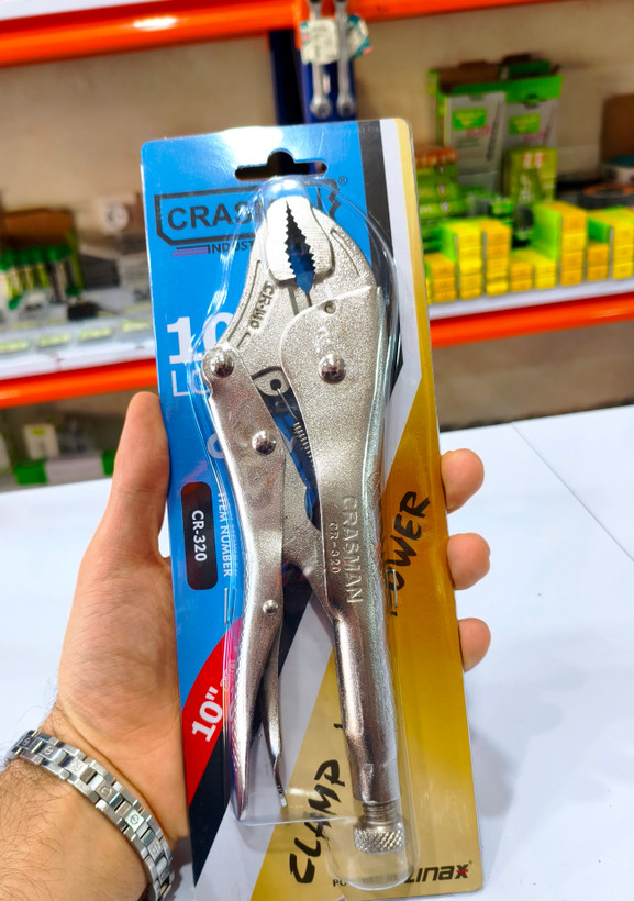 : انبر قفلی صنعتی کراسمن ۱۰ اینچ مدل CR-320 (اصلی تایوان) - فولاد CR-MO