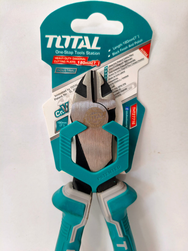 انبر سیمچین حرفهای توتال مدل THT27716 سایز 180 میلیمتر صنعتی Cr-V