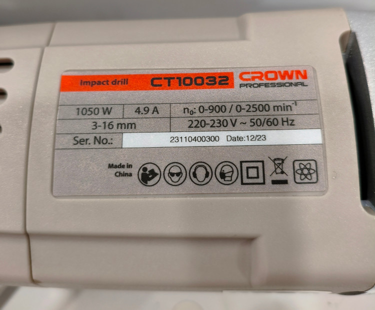 دریل چکشی کرون مدل CT10032 توان 1050 وات
